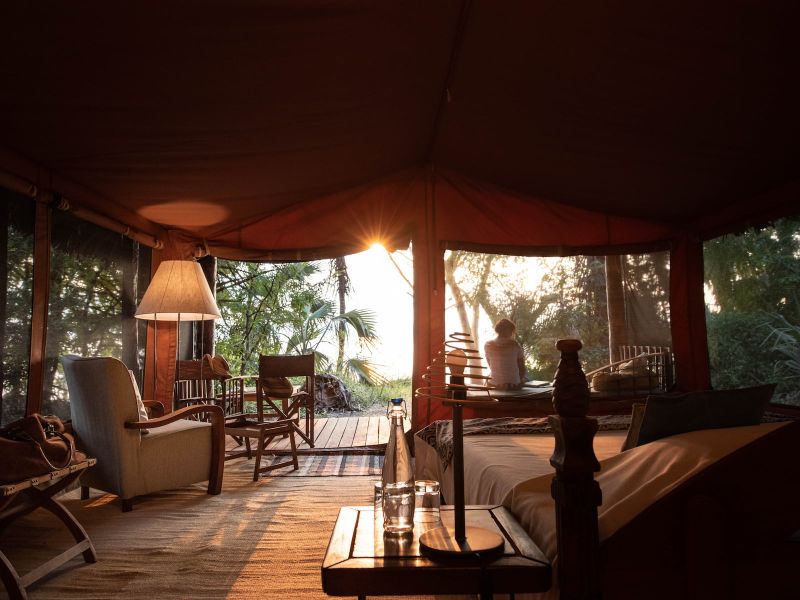 Wohnbereich im Kisima Ngeda Tented Camp