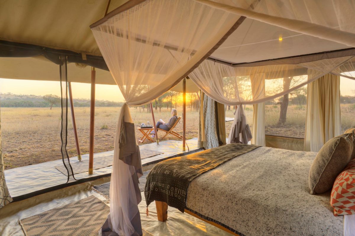 Schlafbereich im Ubuntu Migration Camp