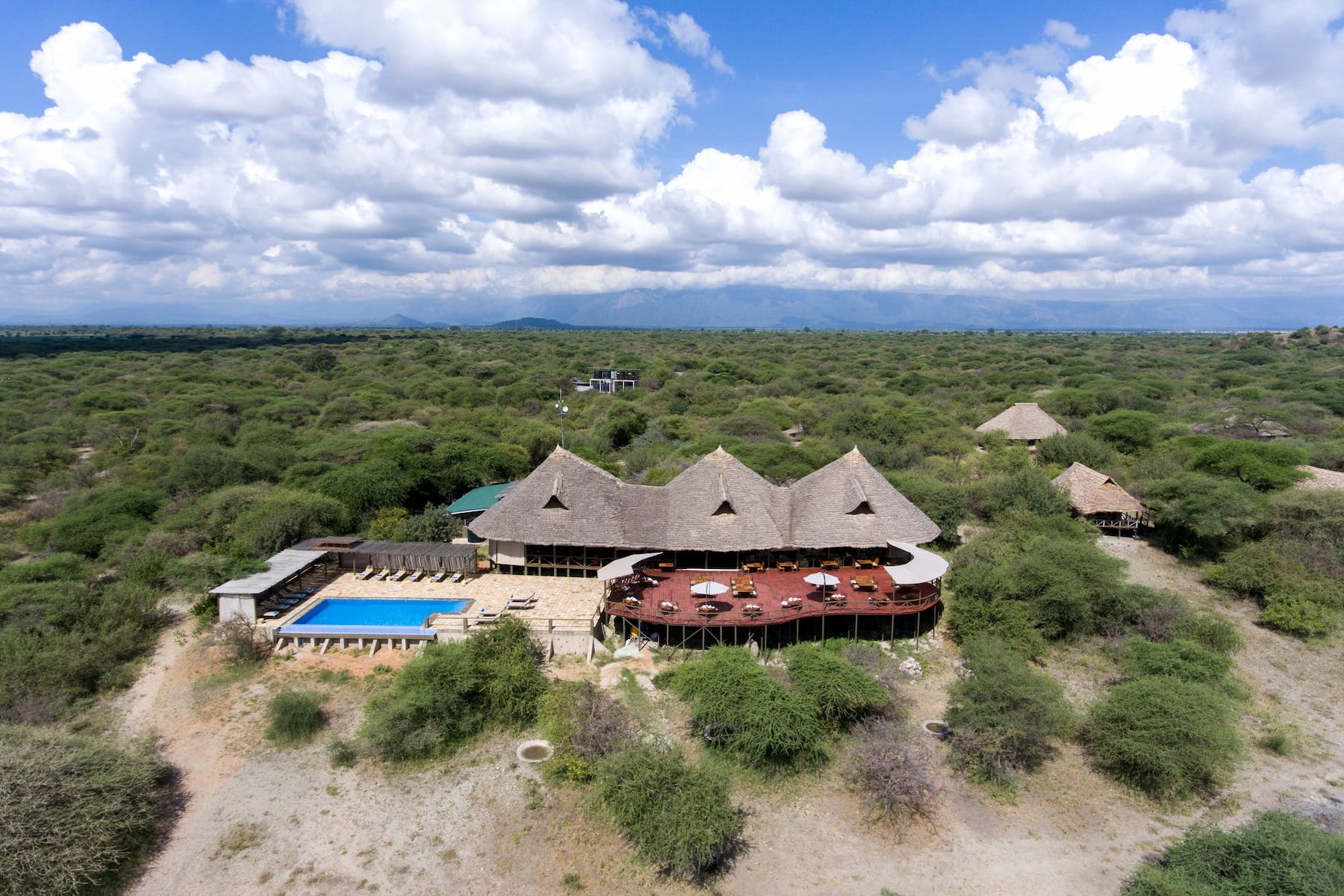 Swimmingpool der Lake Burunge Tented Lodge