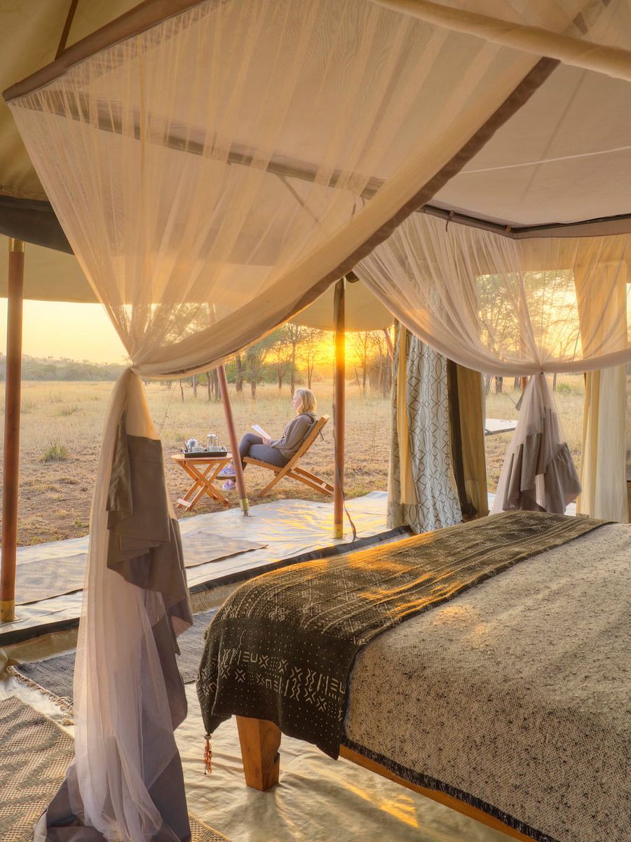 Schlafbereich im Ubuntu Migration Camp