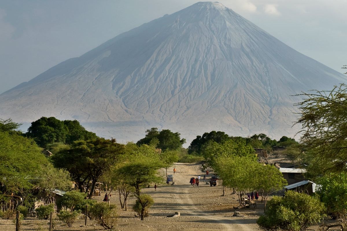 Tansanischer Vulkan, Ol Doinyo Lengai, Tansania, Afrika