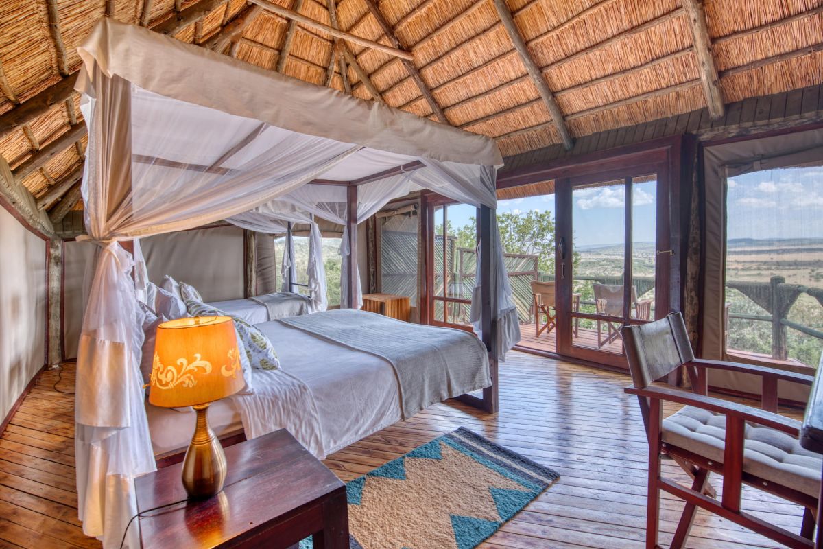 Schlafzimmer in der Mbali Mbali Soroi Serengeti Lodge
