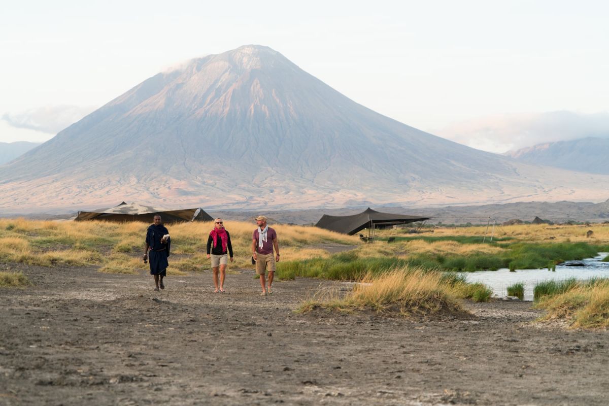 Kleinflugzug auf dem Rollfeld in Tansania