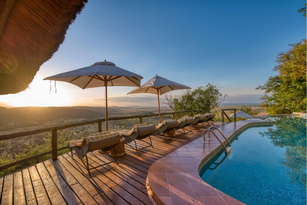 Swimmingpool in der Mbali Mbali Soroi Serengeti Lodge