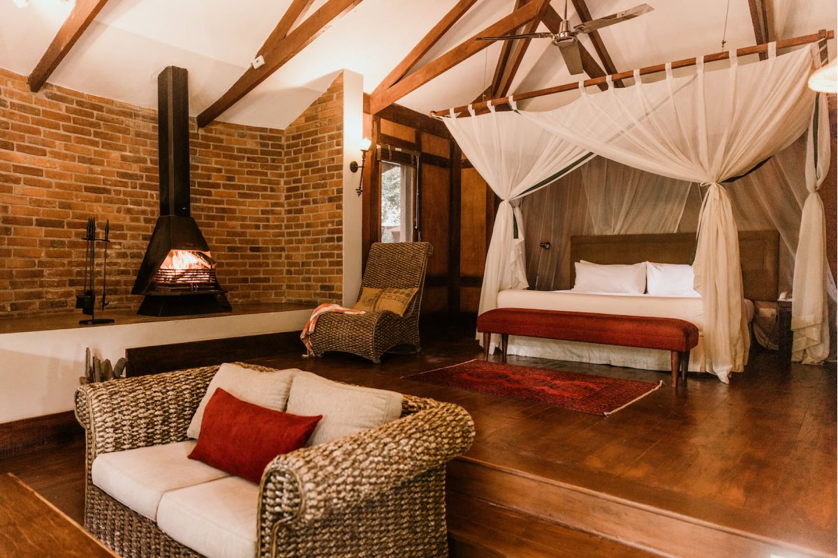Schlafbereich Arusha Coffee Lodge