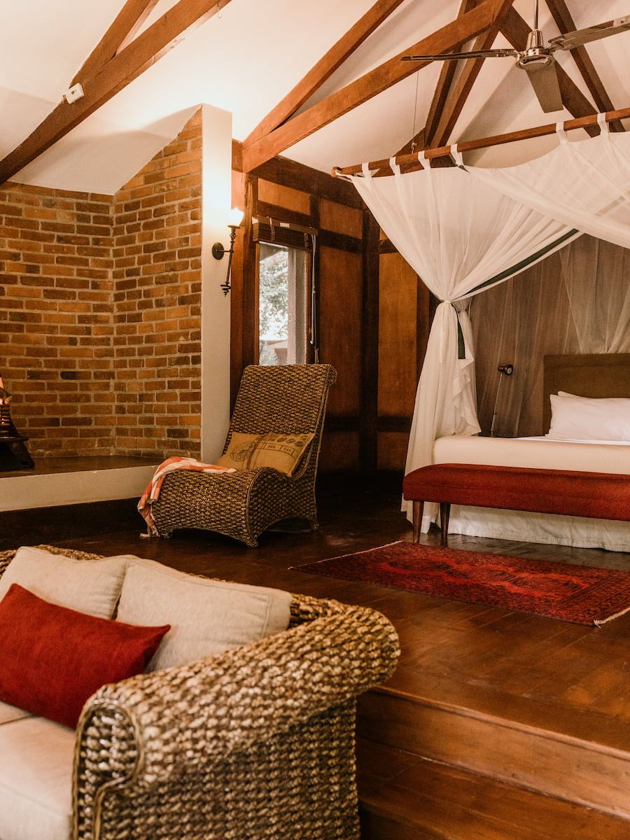 Schlafbereich Arusha Coffee Lodge