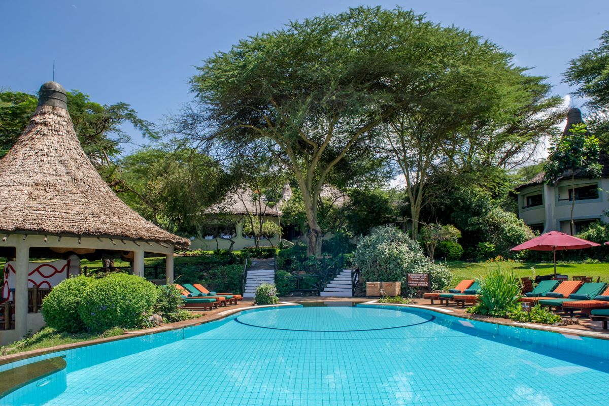 Poolanlage der Lake Manyara Serena Safari Lodge