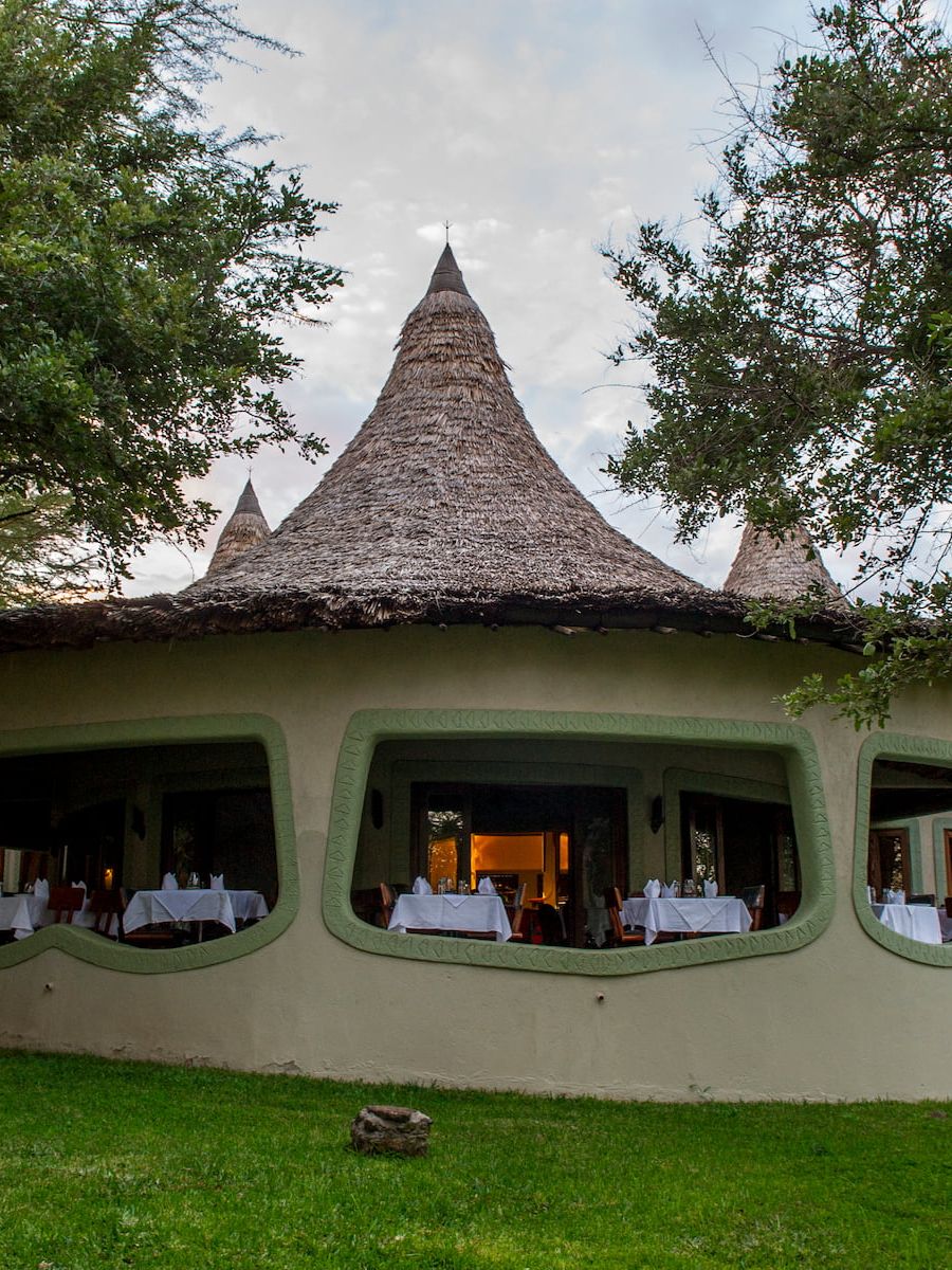 Essbereich der Lake Manyara Serena Safari Lodge