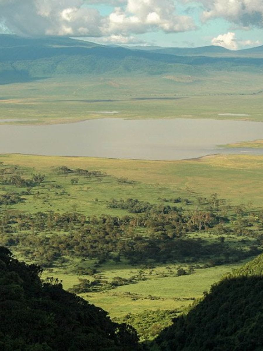 Wunderschöne unberührte Natur im Ngorongoro Krater