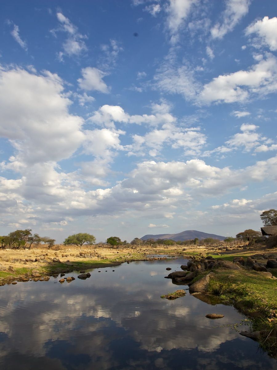 Lage bei der Ruaha River Lodge